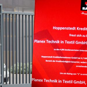 Planex Technik in Textil GmbH mit Rating-Auszeichnung