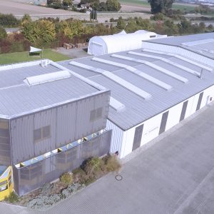 Das Firmengelände der Planex Technik in Textil GmbH in Ludwigshafen