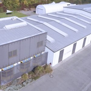 Das Firmengelände der Planex Technik in Textil GmbH in Ludwigshafen