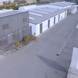 Das Firmengelände der Planex Technik in Textil GmbH in Ludwigshafen