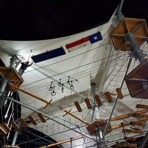 Sonnensegel von Planex verbaut im Kristallturm