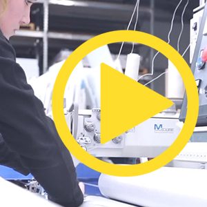 Computergesteuertes Nähen mit Nähautomat von Technischen Textilien (Video)