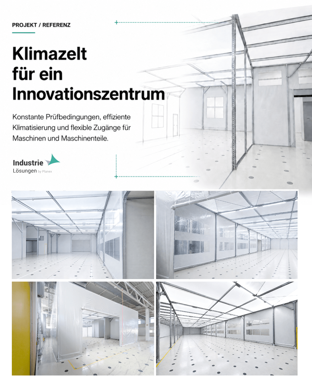 Klimazelt für ein Innovationszentrum Klimazelt für ein Innovationszentrum
