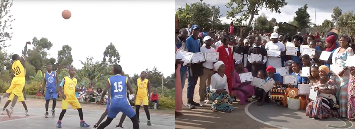 Jeremie Project Congo: Eröffnung des Basketballplatzes, Bau eines Spielplatzes und Abschlüsse des Nähkurses (Video)