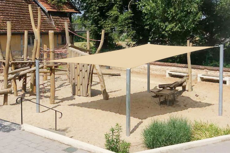Sonnensegel für Kitas und Schulen Hochwertig, effektiv und designvoll